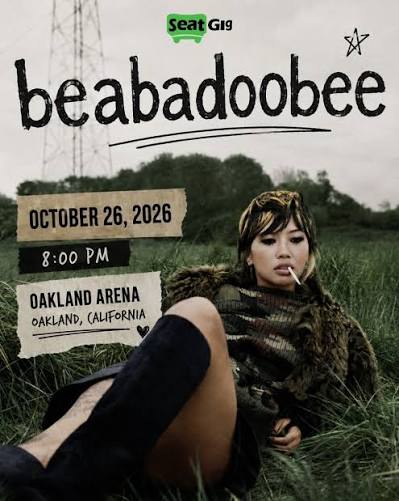beabadoobee 2026 concert poster